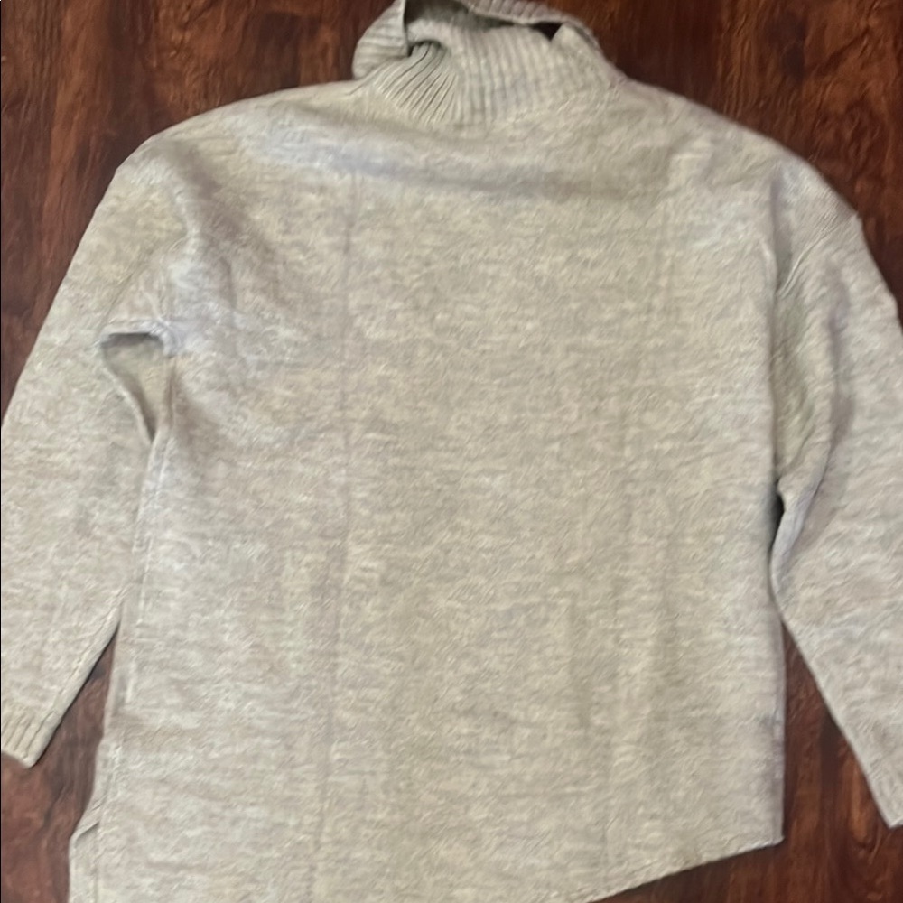 Cozy Gray Turtleneck Sweater